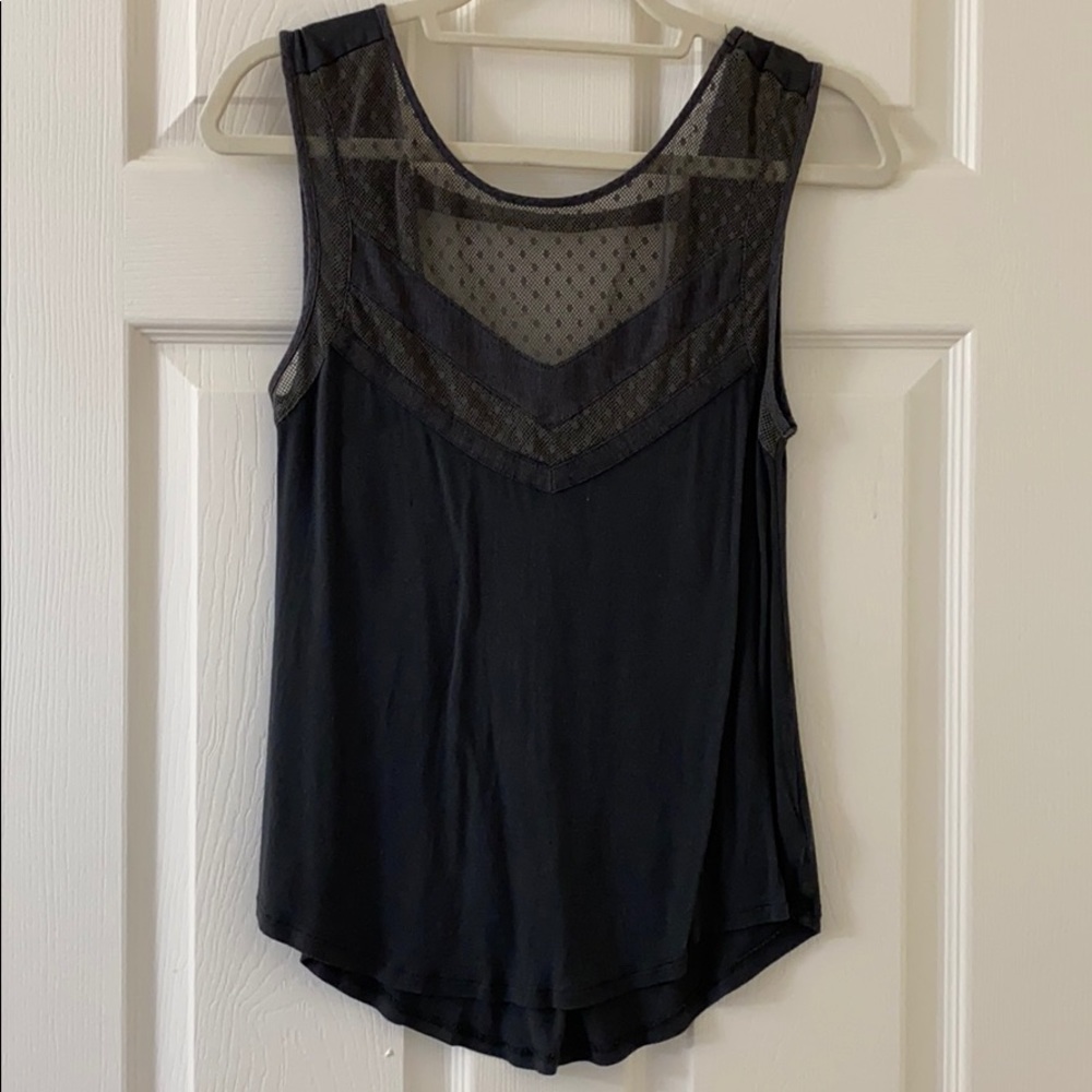 American Eagle dark gray tanktop blouse